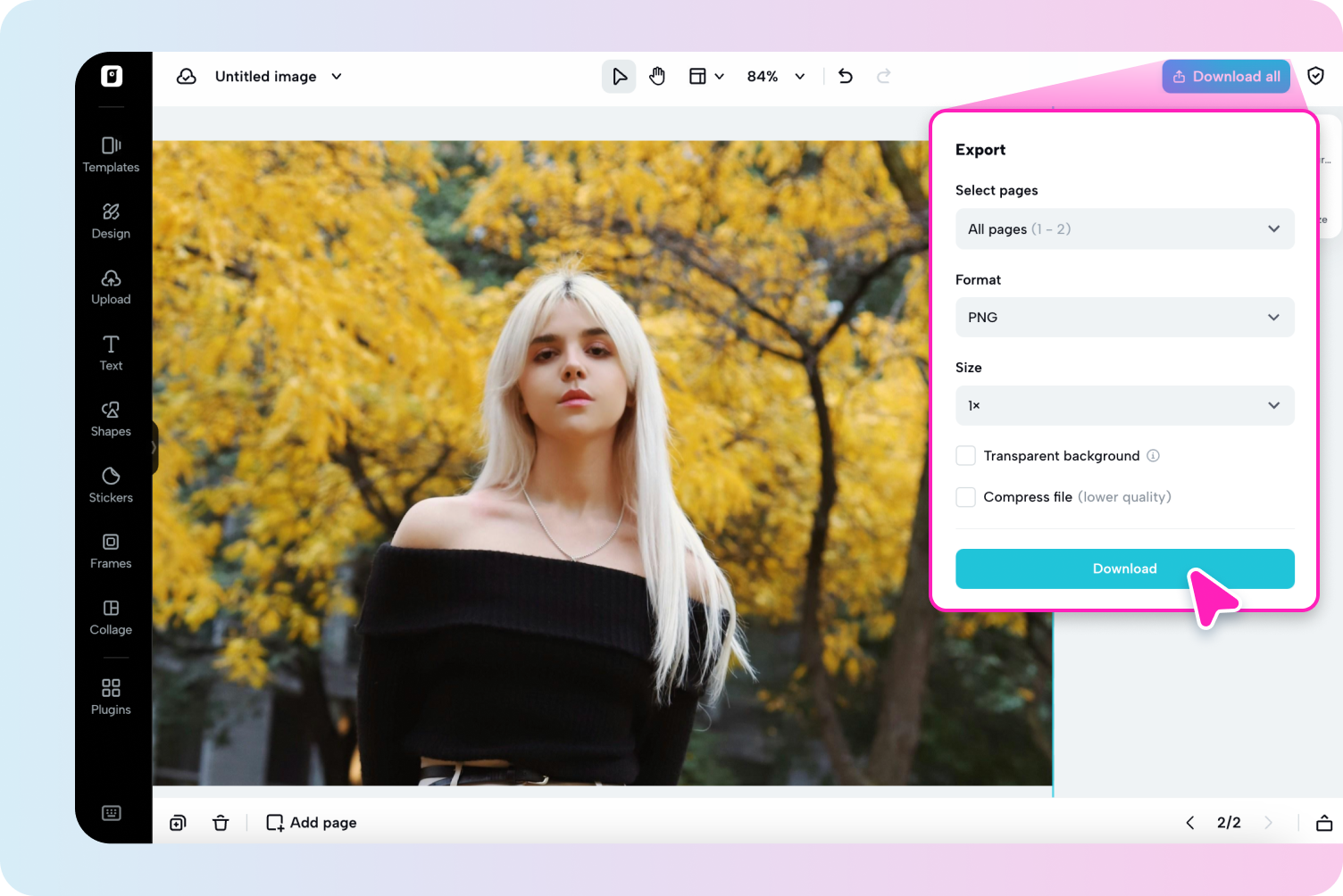 Fotoğrafınızı dışa aktarın