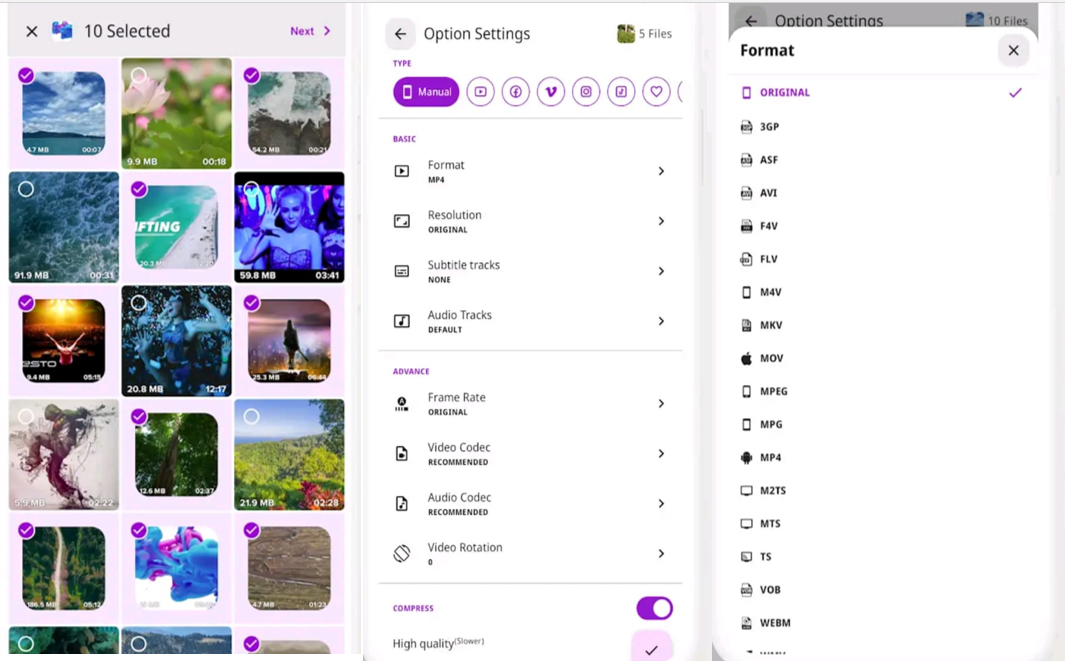 อินเทอร์เฟซของ VidSoftLab - แอพที่มีประสิทธิภาพในการแปลง SWF เป็น MP4