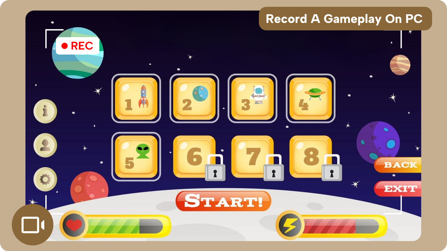 Jeux d'enregistrement