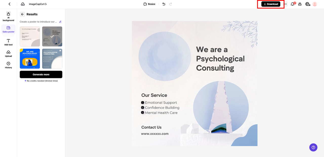 Finalize e exporte seu rascunho