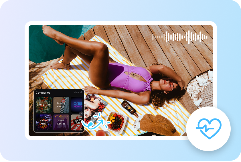 Add music to enhance the video's mood.