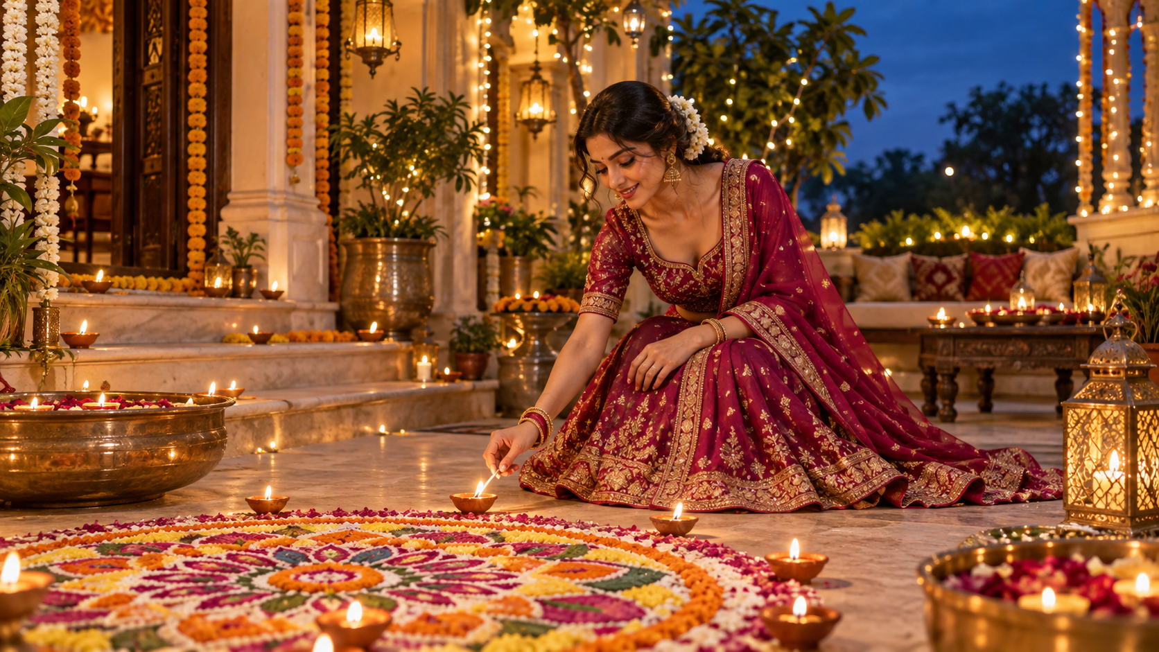 Diwali Girl Prompts: 3 Image Prompts | Dreamina