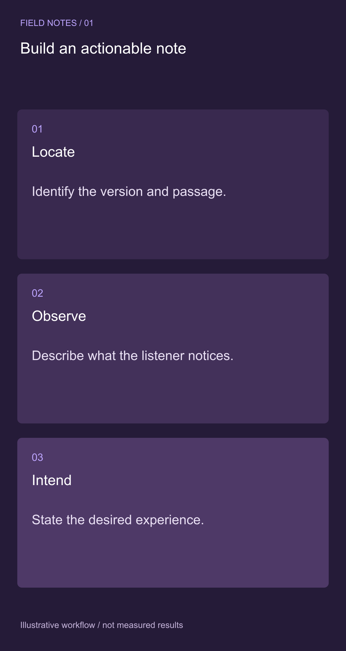Establish what the reviewer heard — illustrative decision guide