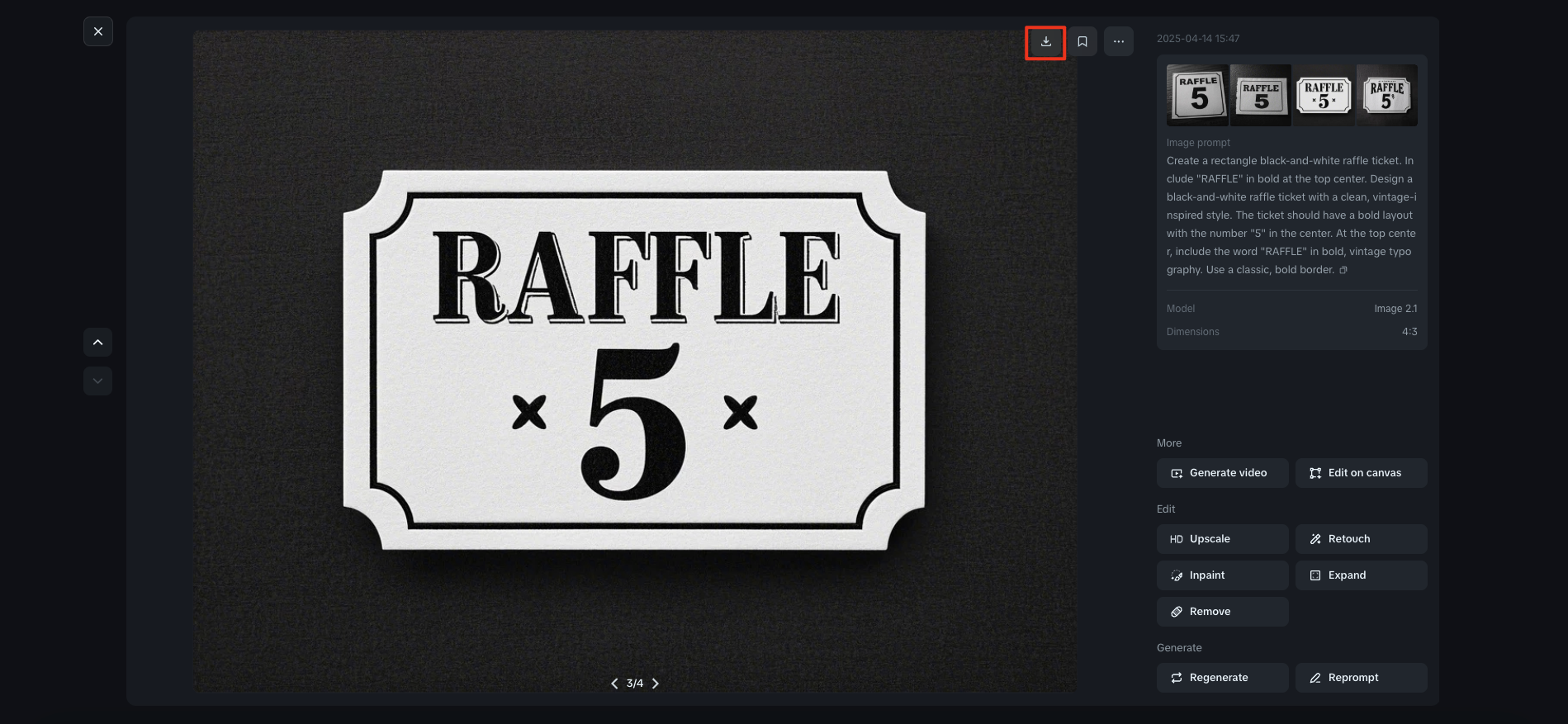 Dreamina: free online raffle ticket generator