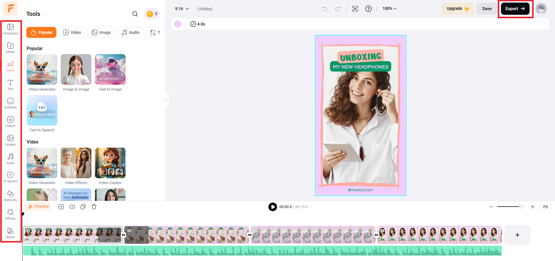 Modifier et exporter