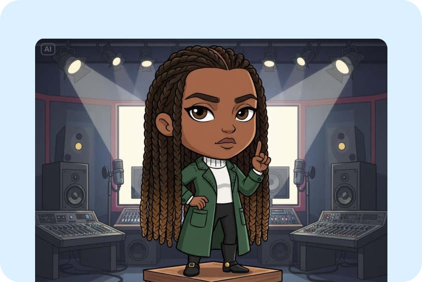 Design unique Bitmojis for social media profiles with Dreamina.