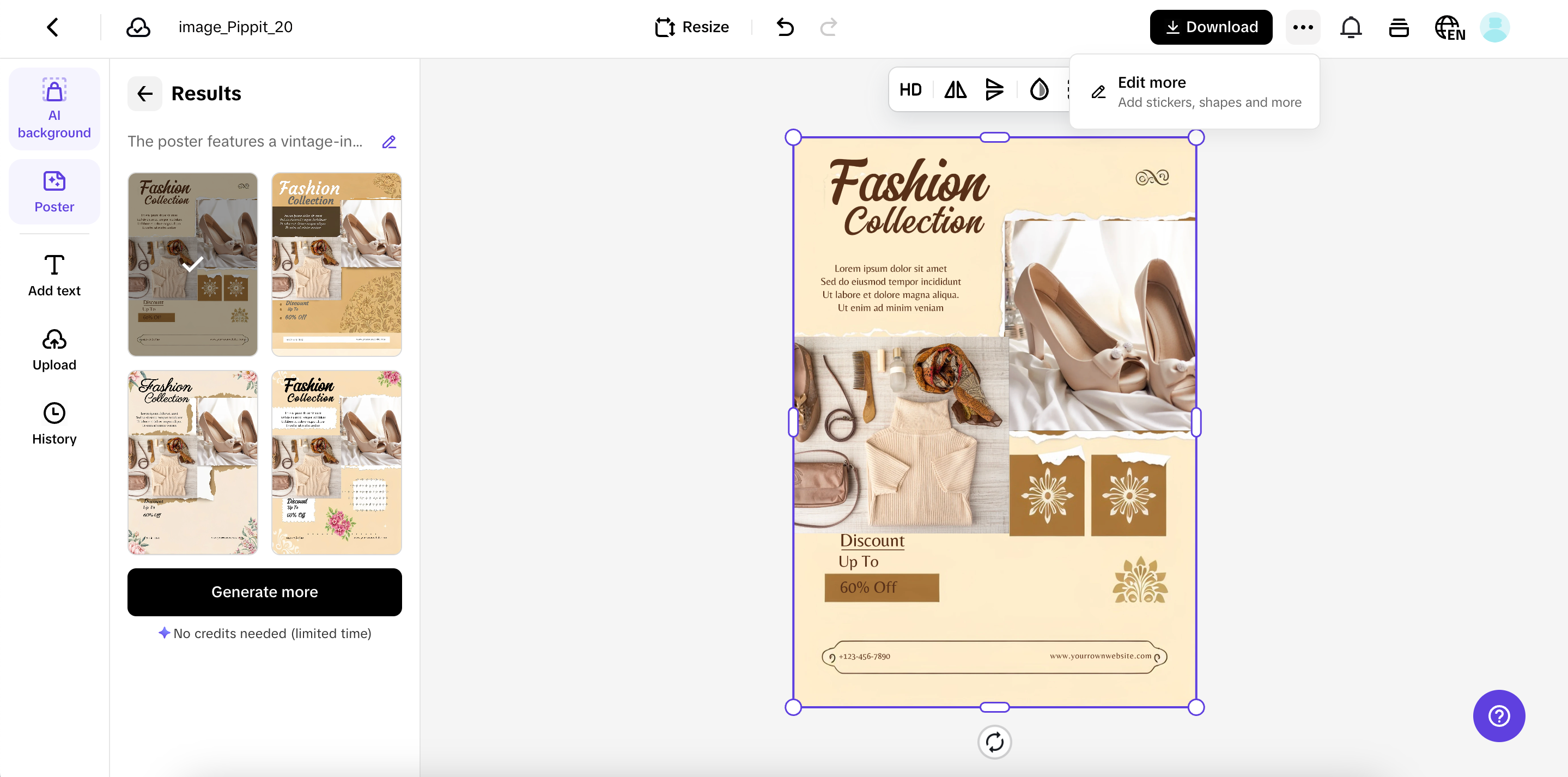 Customize your poster