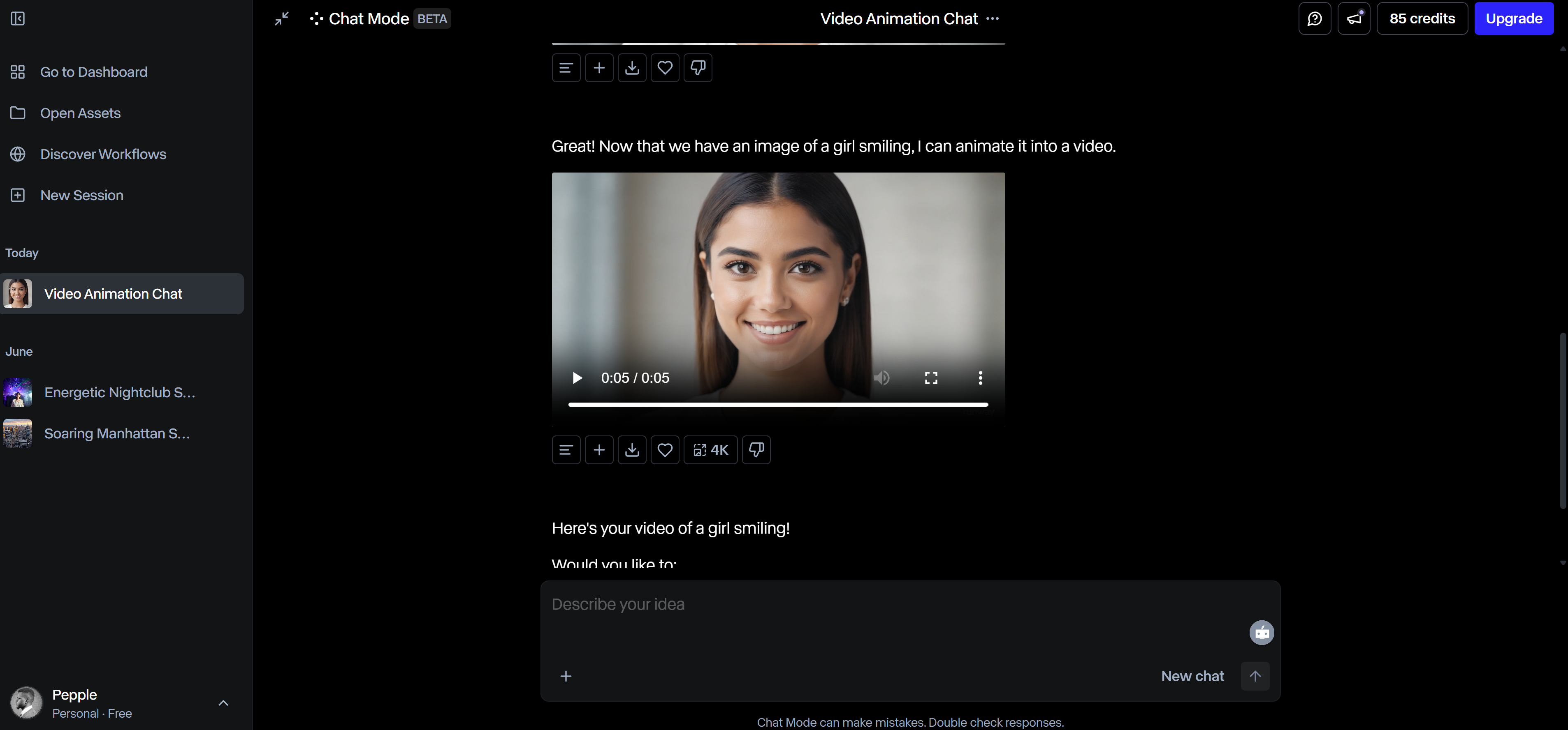 AI สร้างภาพเคลื่อนไหวจากภาพ ฟรี