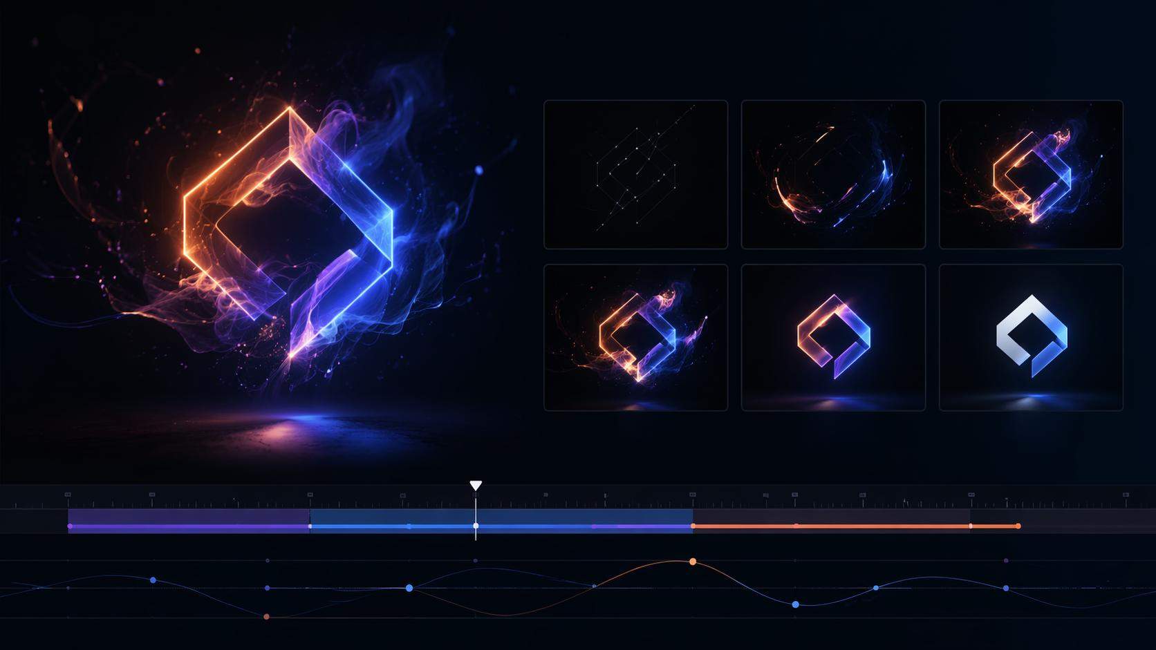Dreamina logo animation video prompts 16:9 hero image