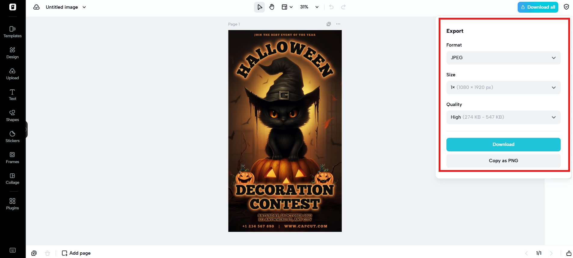 Baixe e compartilhe seu pôster