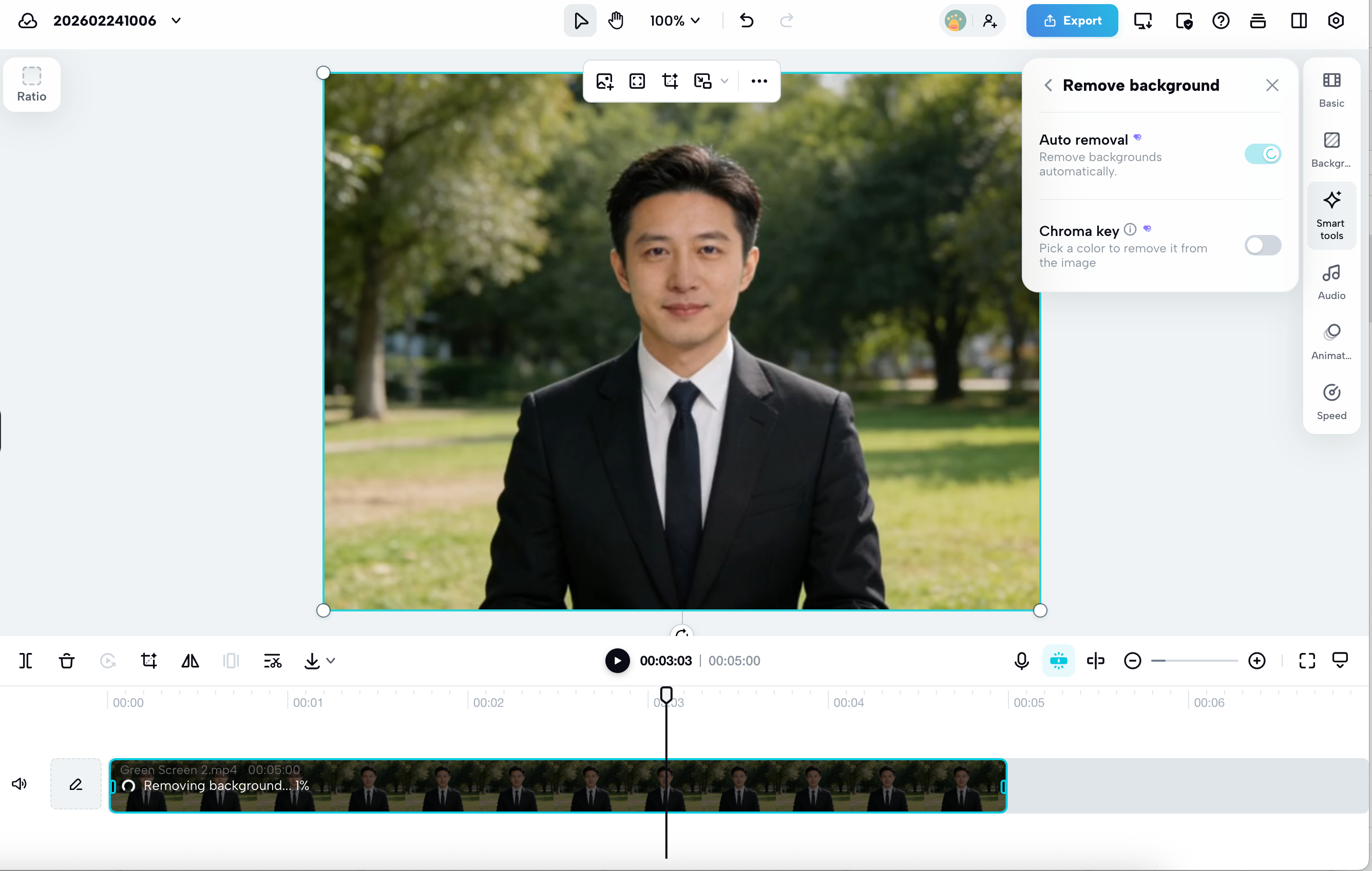 Auto remove background