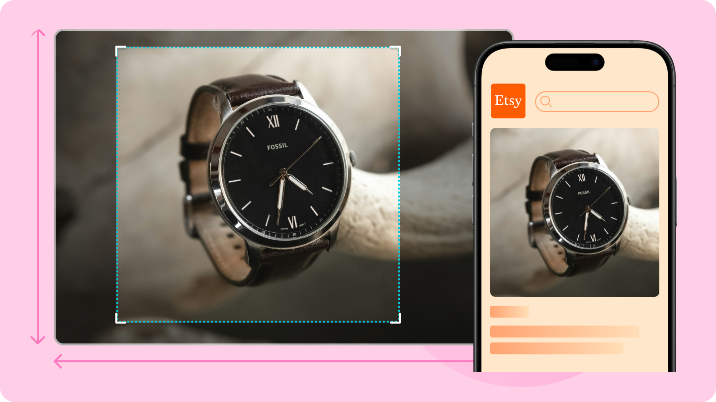 Guía de tamaño de fotos para listados de Etsy: Imágenes perfectas siempre