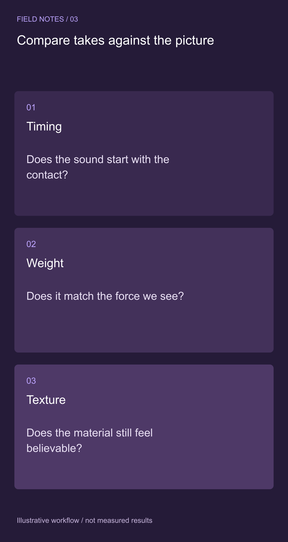 Do not turn a button press into an invented response — illustrative decision guide
