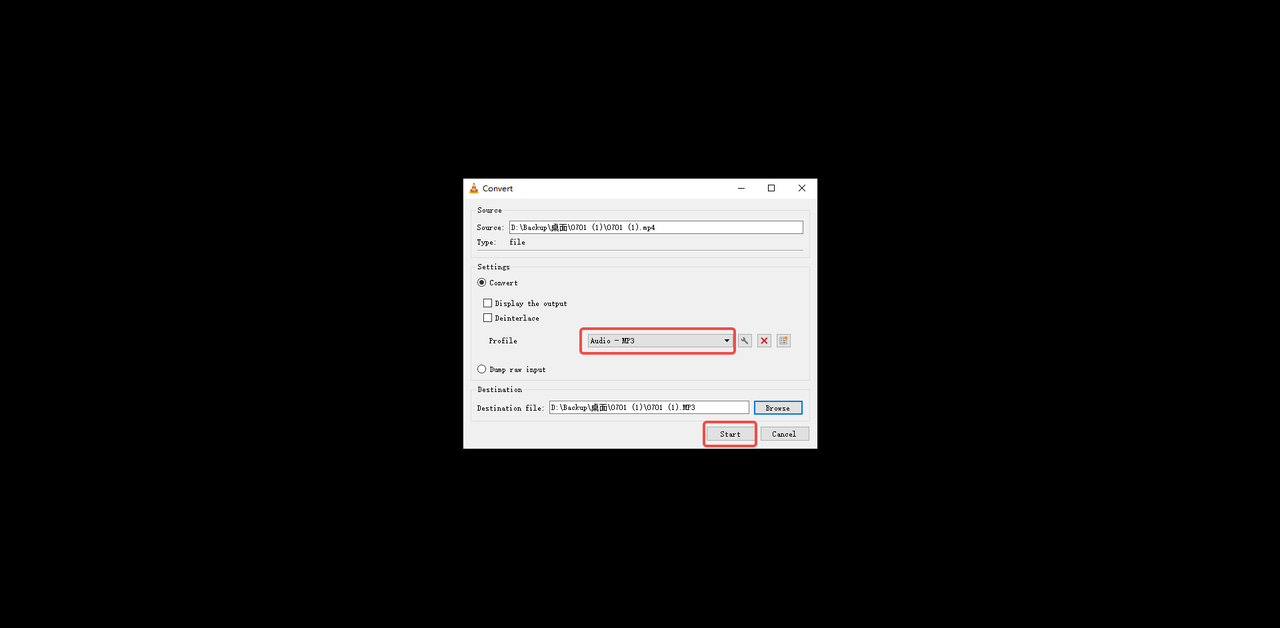Save the audio file