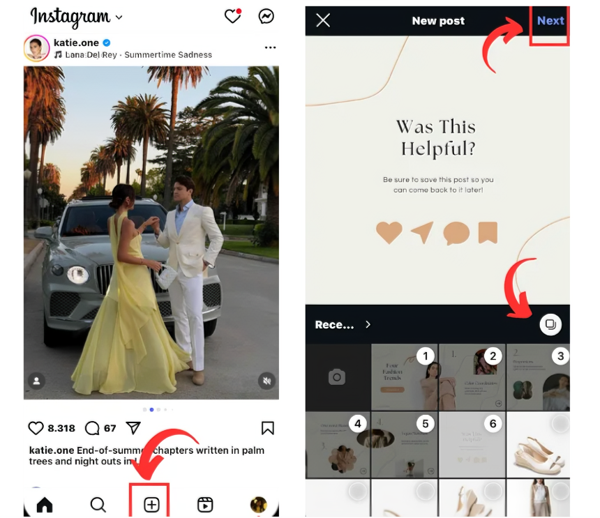 Add the carousel clips