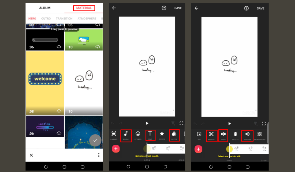 InShot app 
