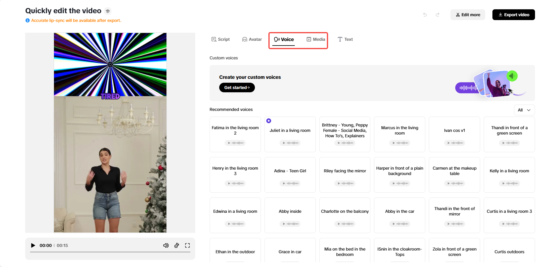 Edite narrações para os Reels do IG