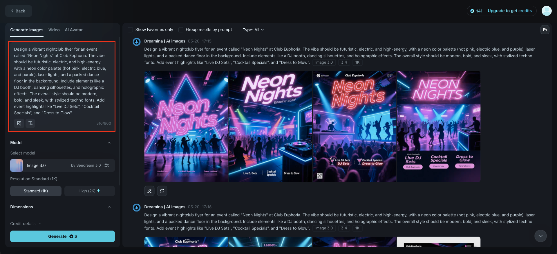 nightclub flyer background