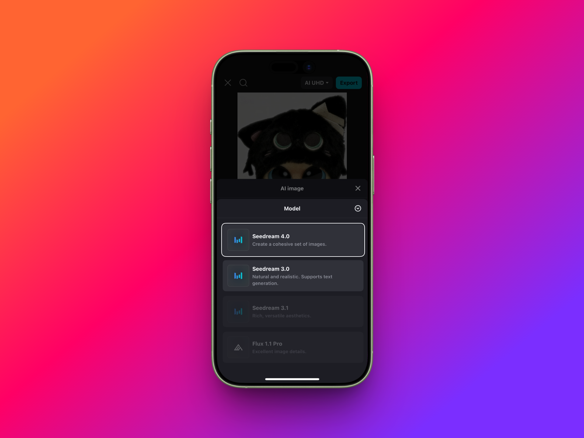 Finalize and export the image