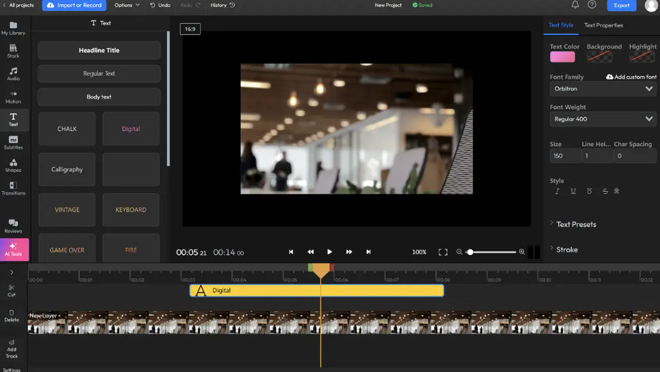 Maak gratis een festival-lyricvideo met Flixier.