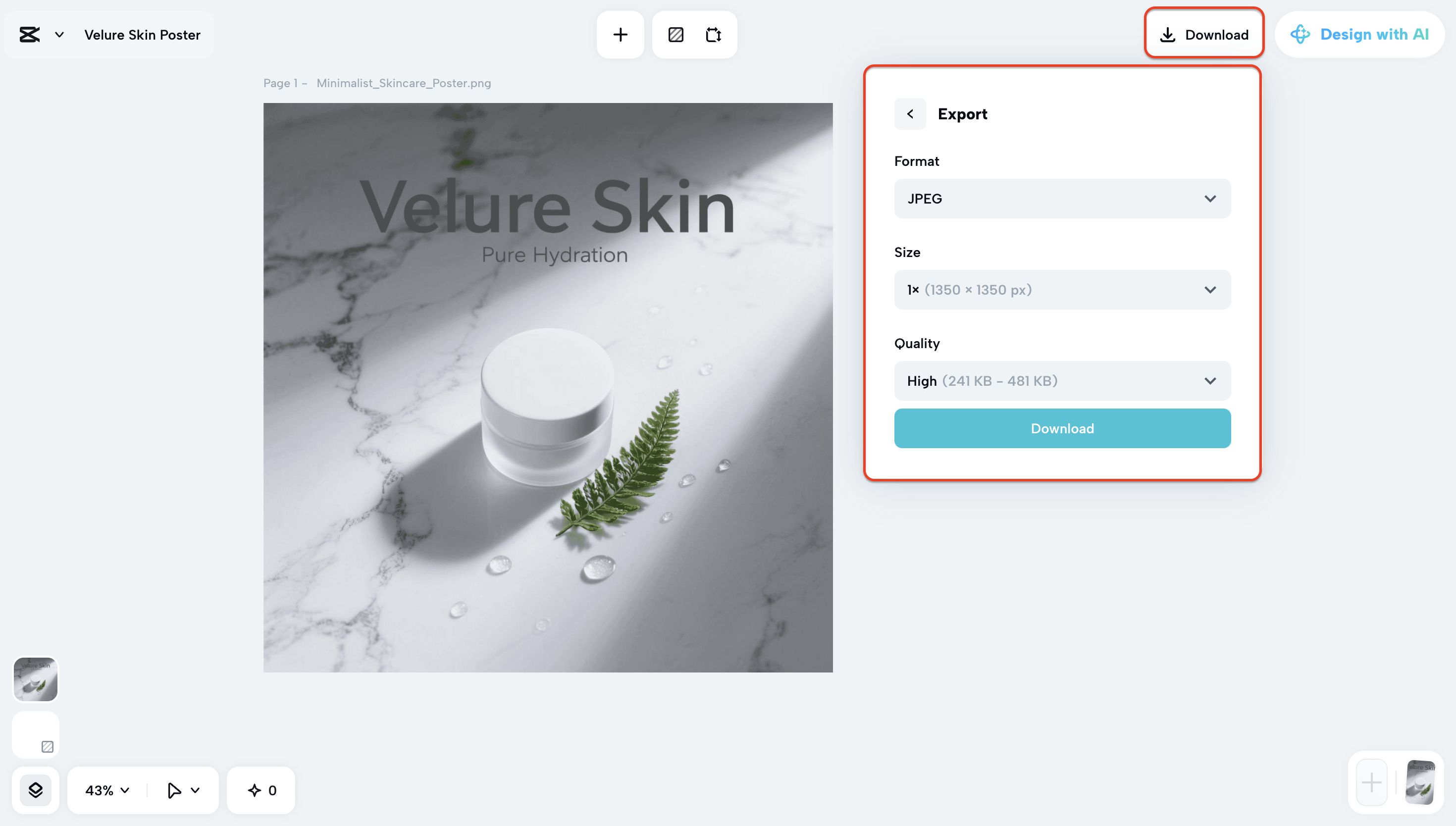 Edit, refine and export