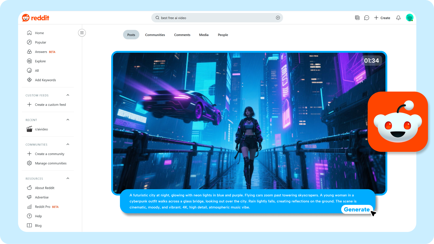 ai video generator reddit