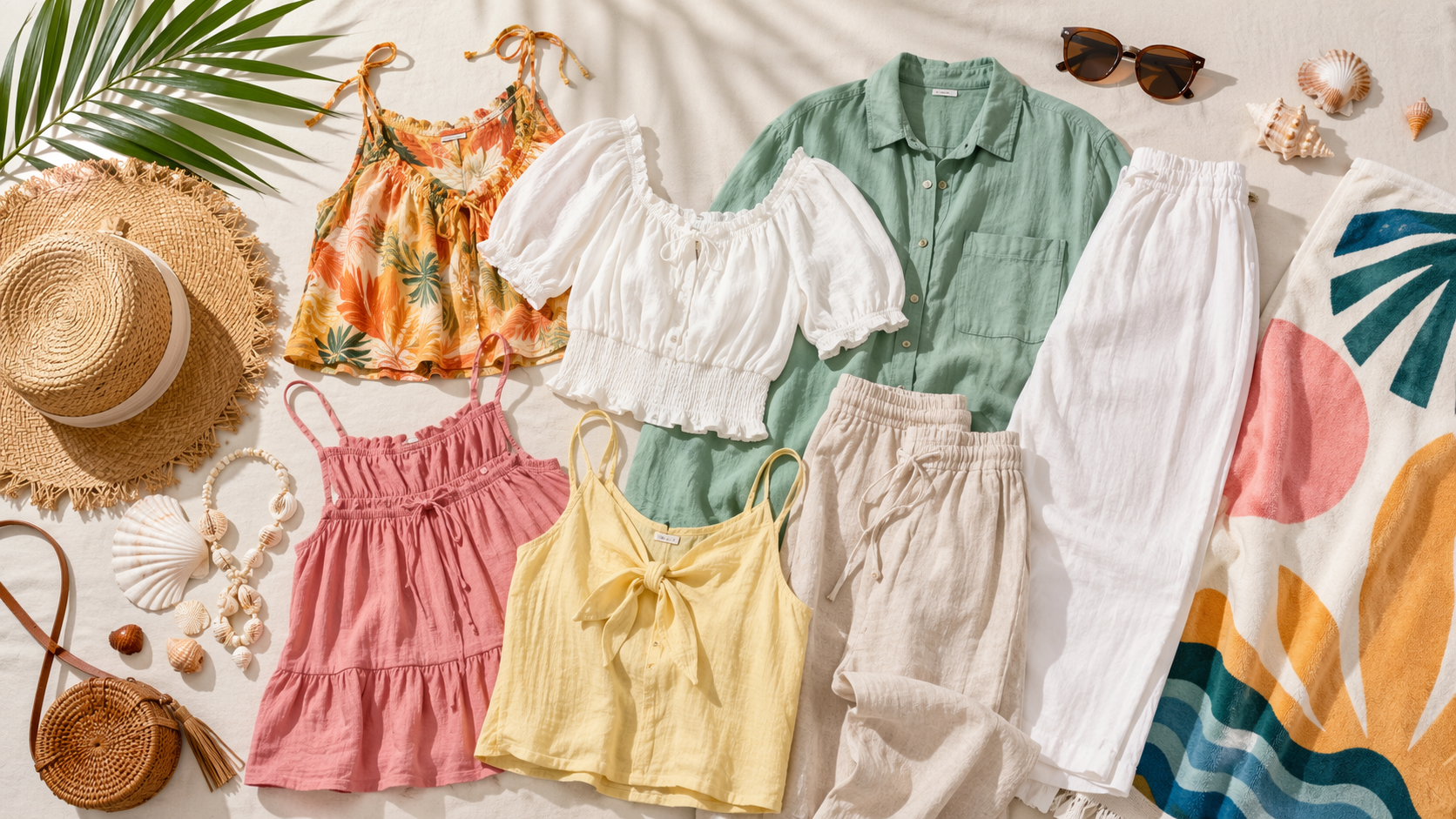 Ang Dreamina summer outfit ay nag-prompt ng agarang halimbawa 5: Minimal Summer Wardrobe