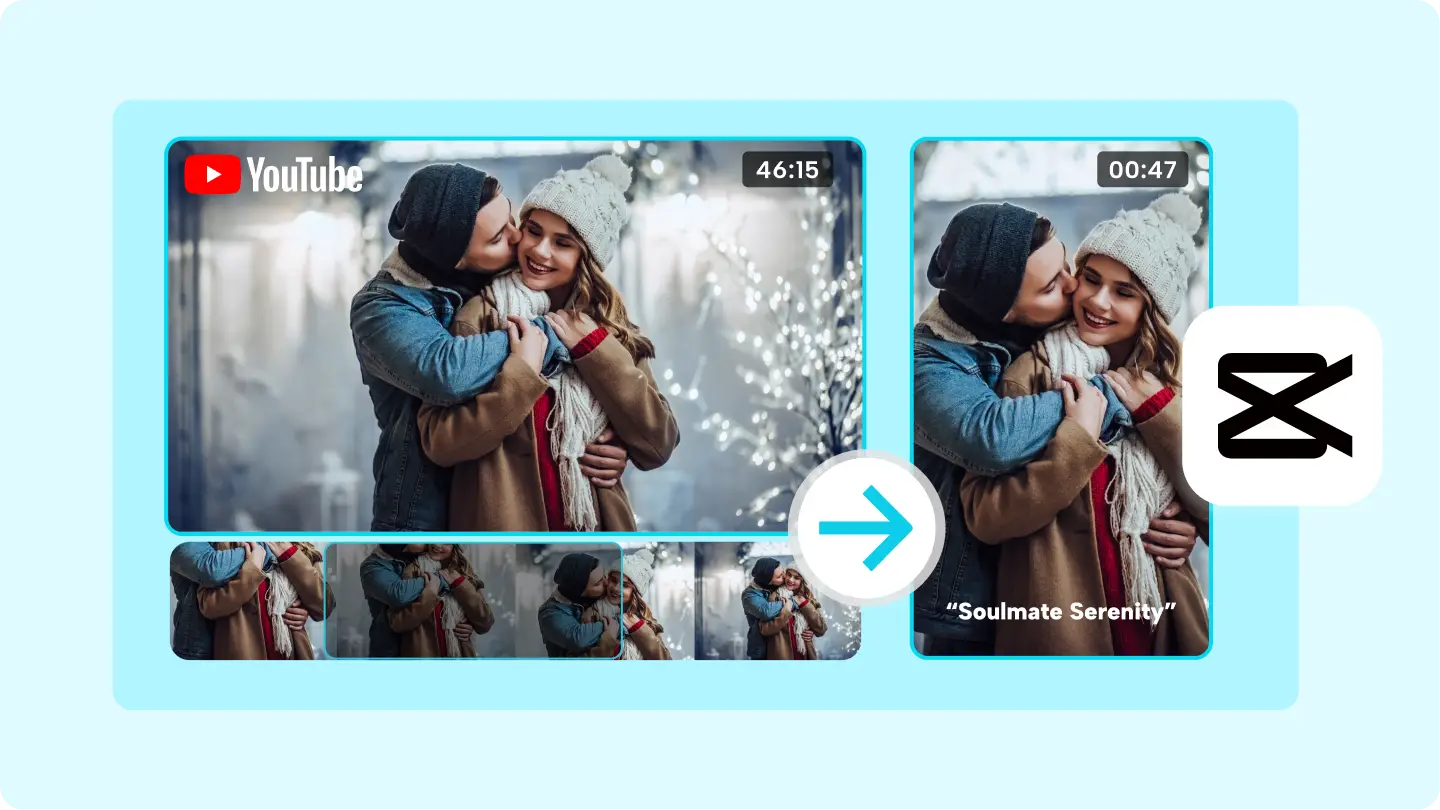 CapCut: Long video to shorts