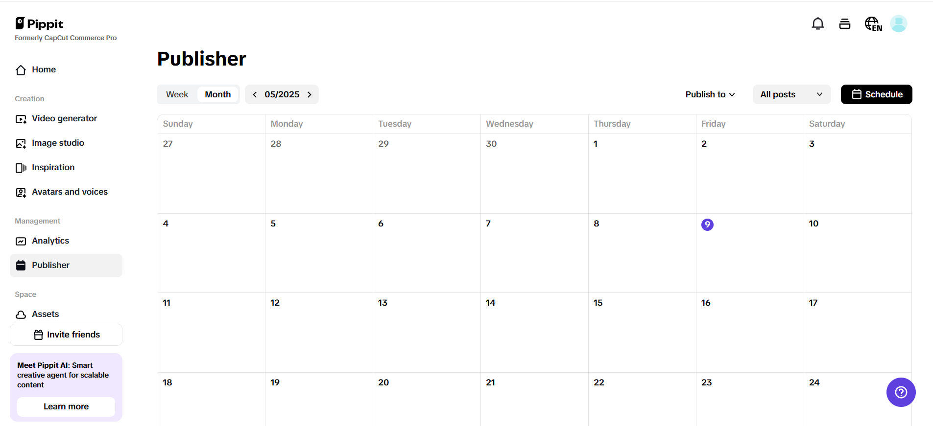 Analytics and auto publishing