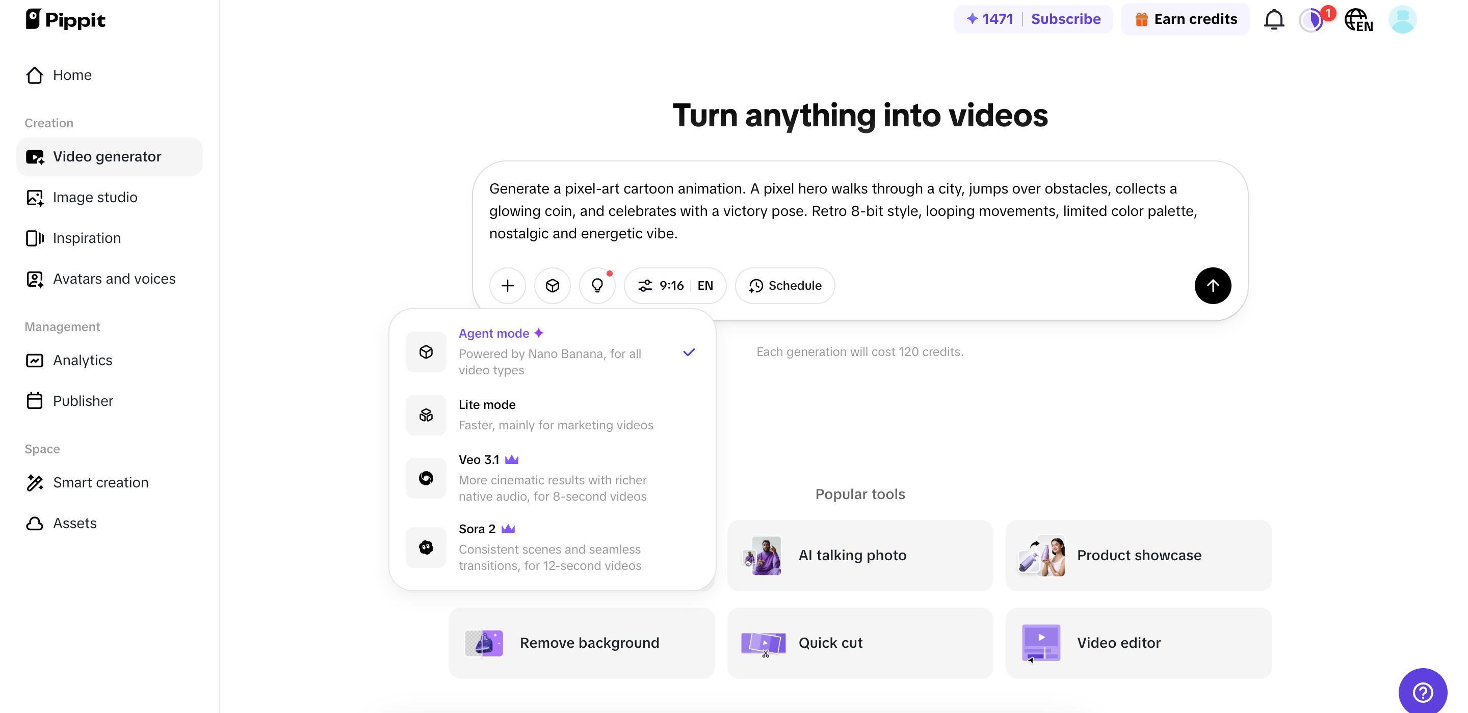Generate your video