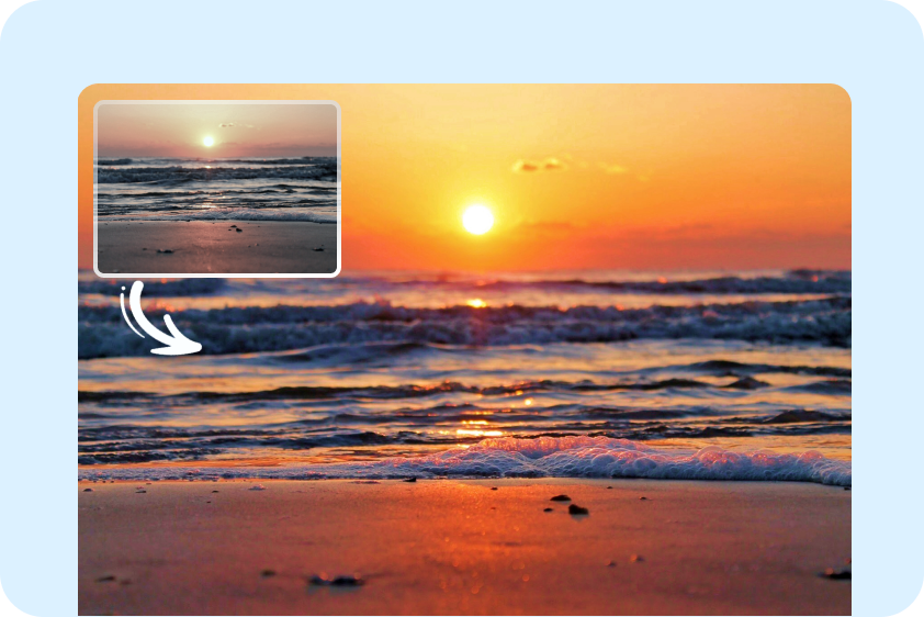 Enhance landscape photo saturation