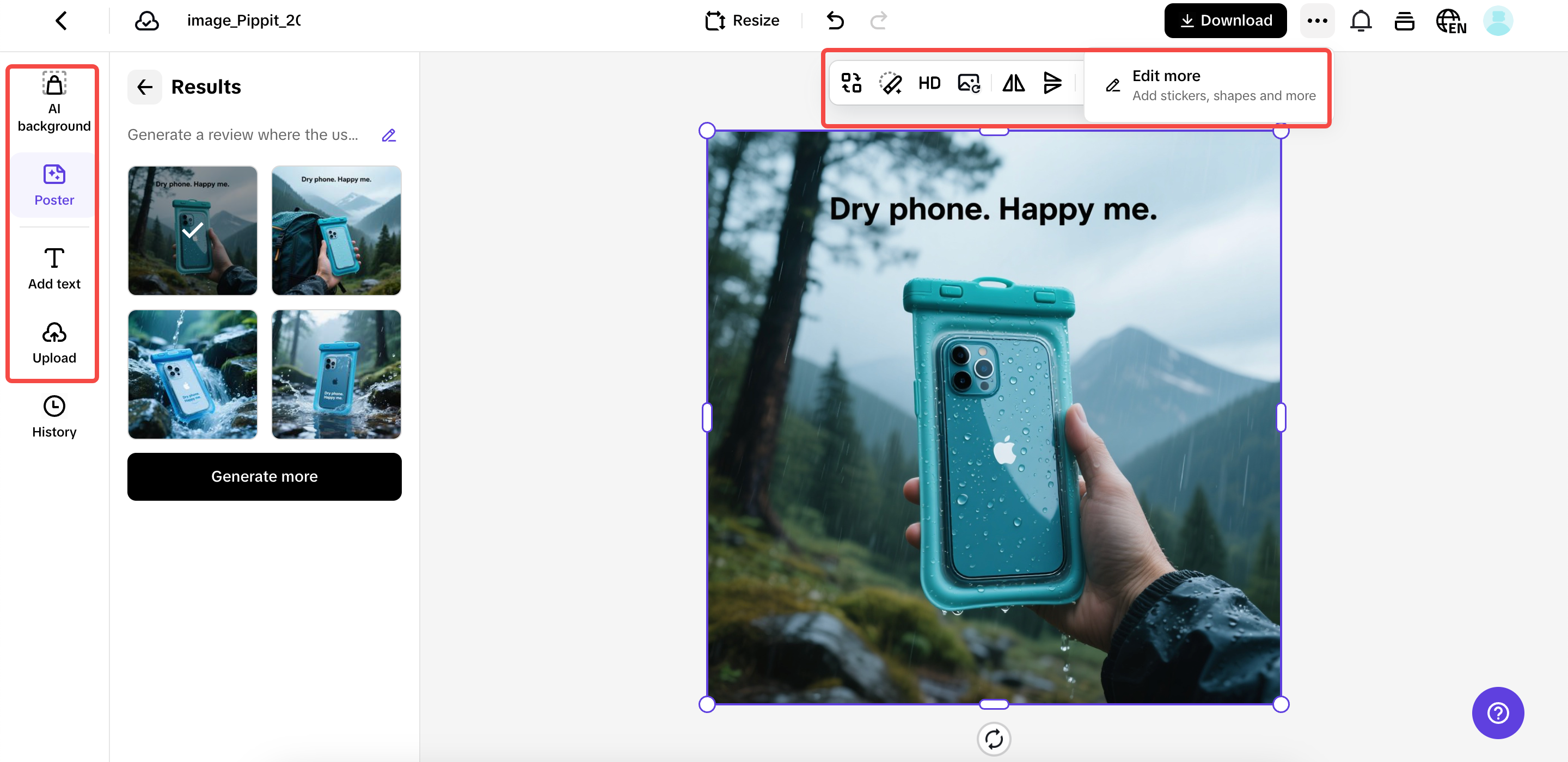 Customize and edit