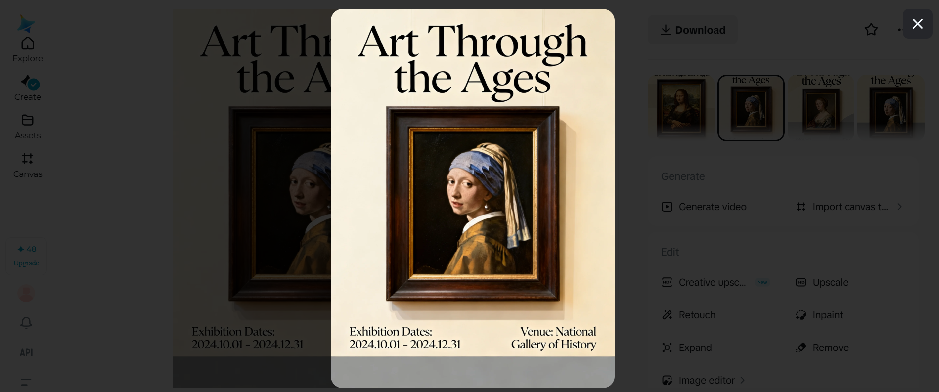 Exhibition poster design idea: Museum-style exhibition posters
