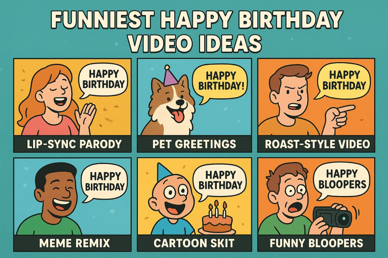 Humorous birthday video ideas