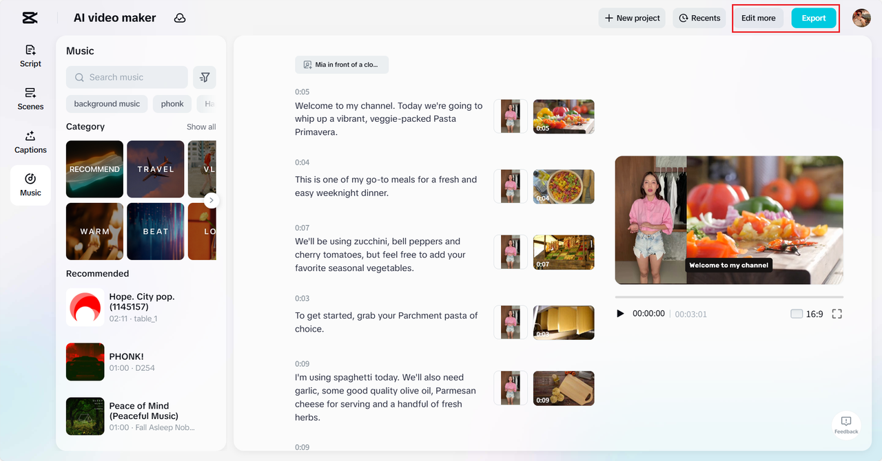 Edit more and download