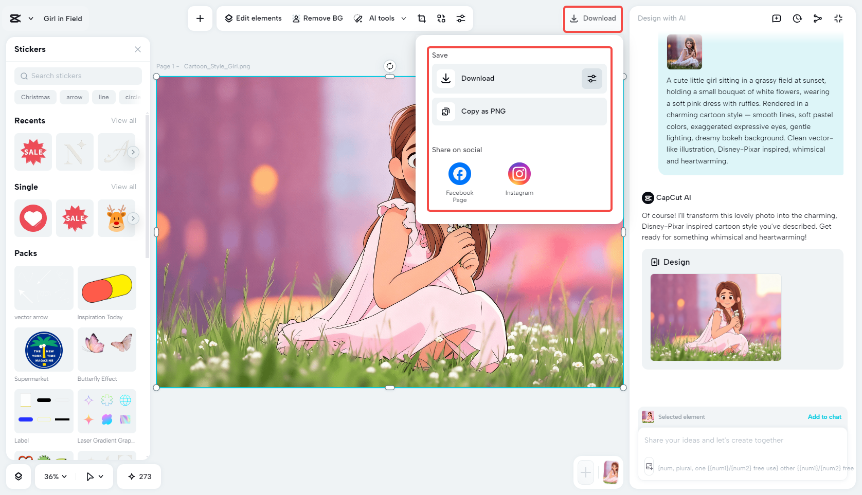 Download and use your new design