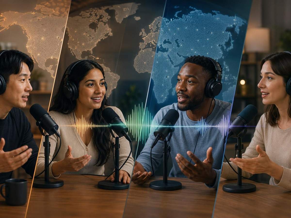 Podcast Übersetzung Lippensynchronisation Prompt Cover 1 in 4: 3