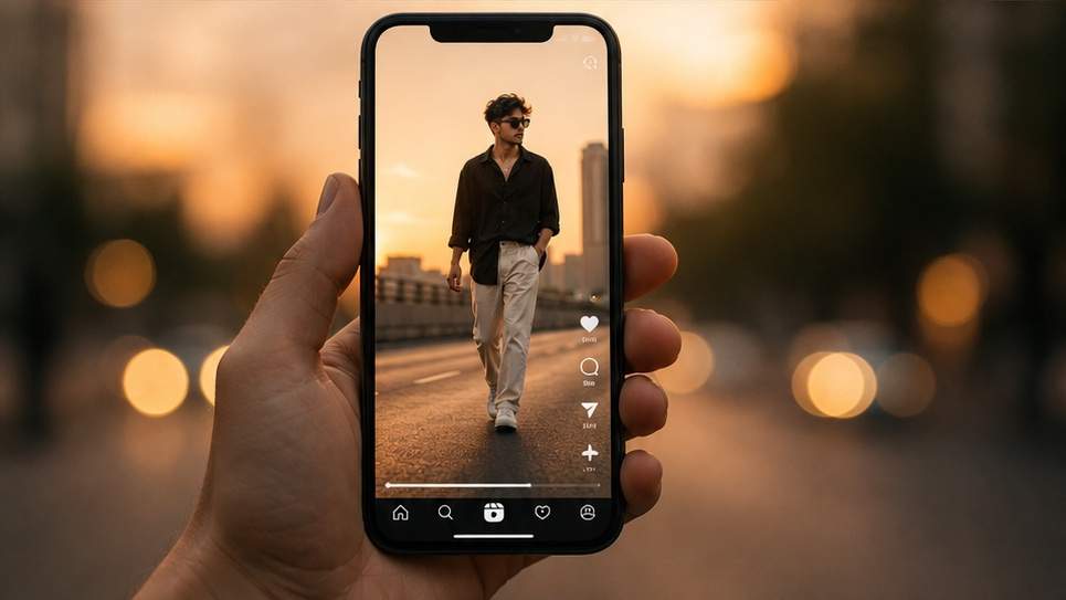 Instagram slow-motion trend template workflow visual