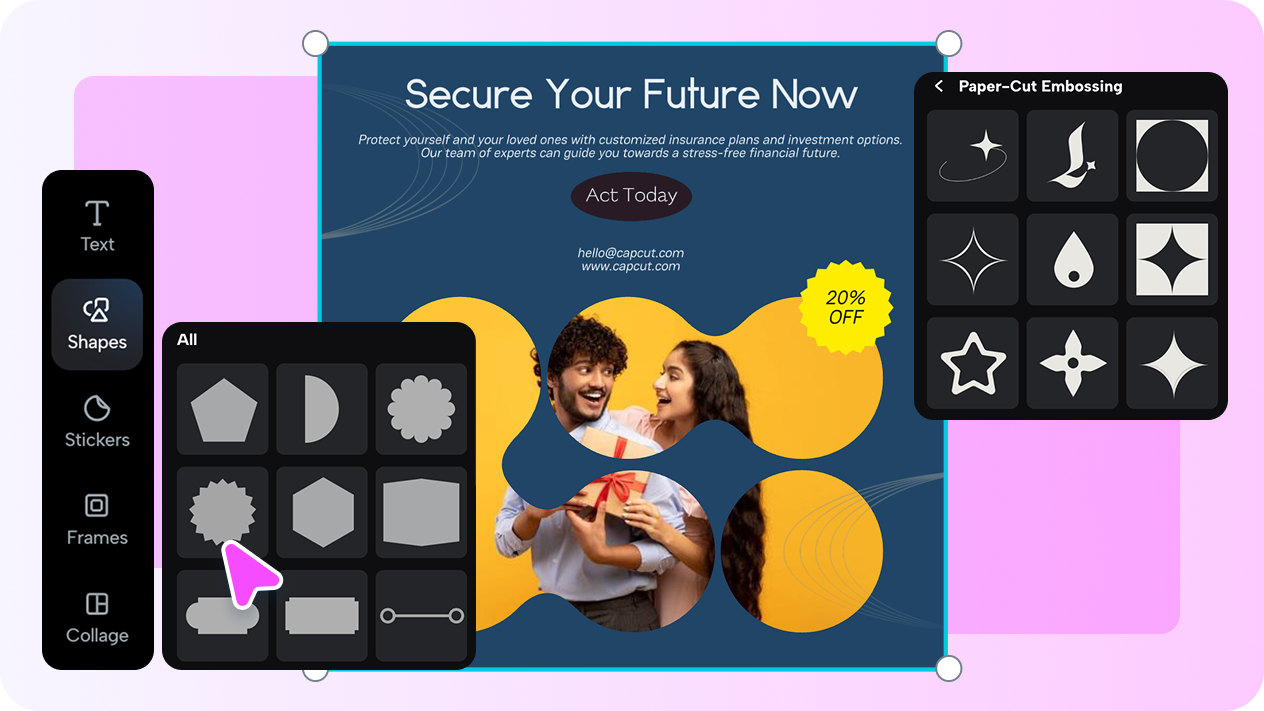 Easy customization with charts, images & branding