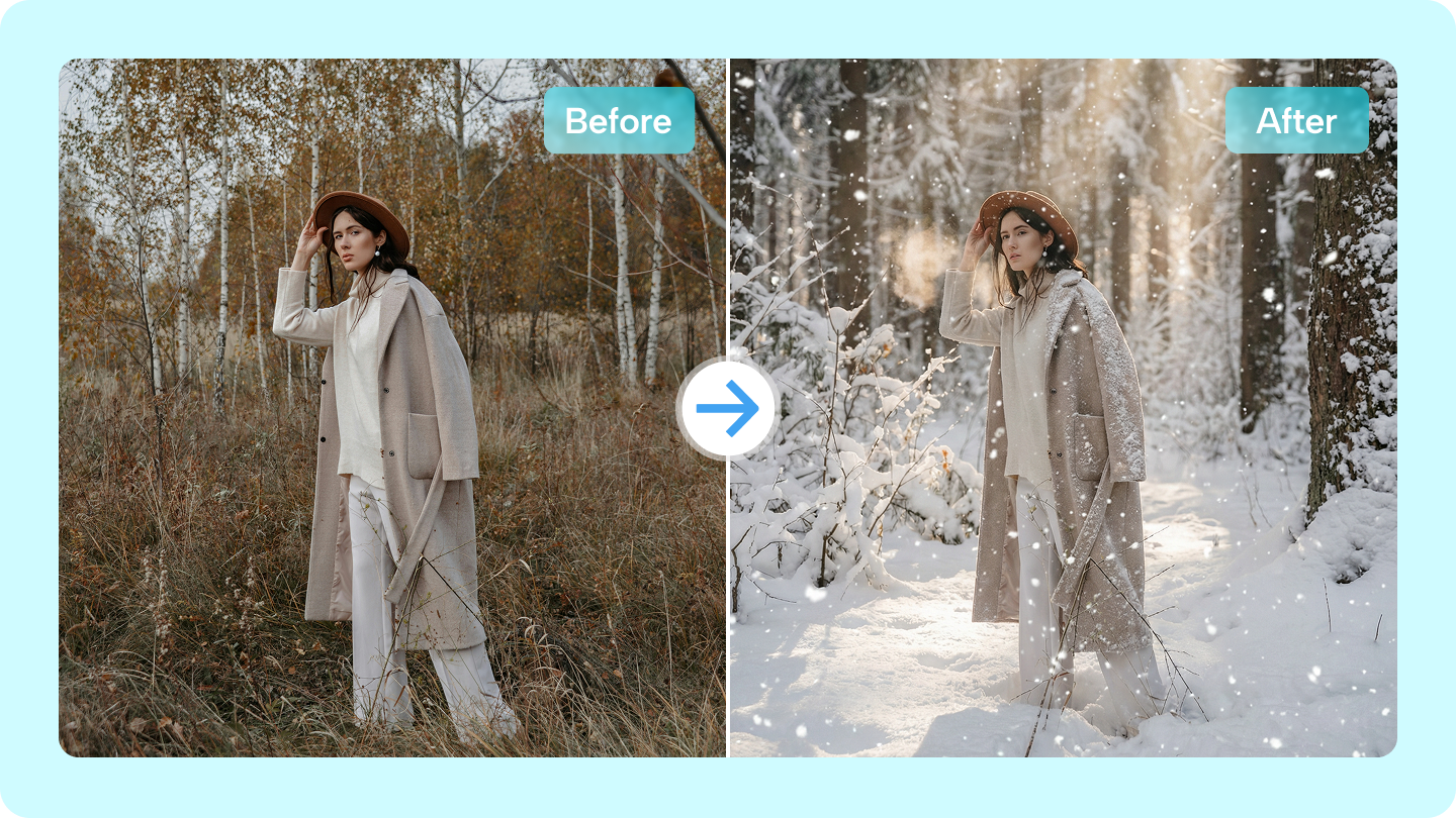 Download Snowfall Effects Effortlessly With A Must-Have AI Tool