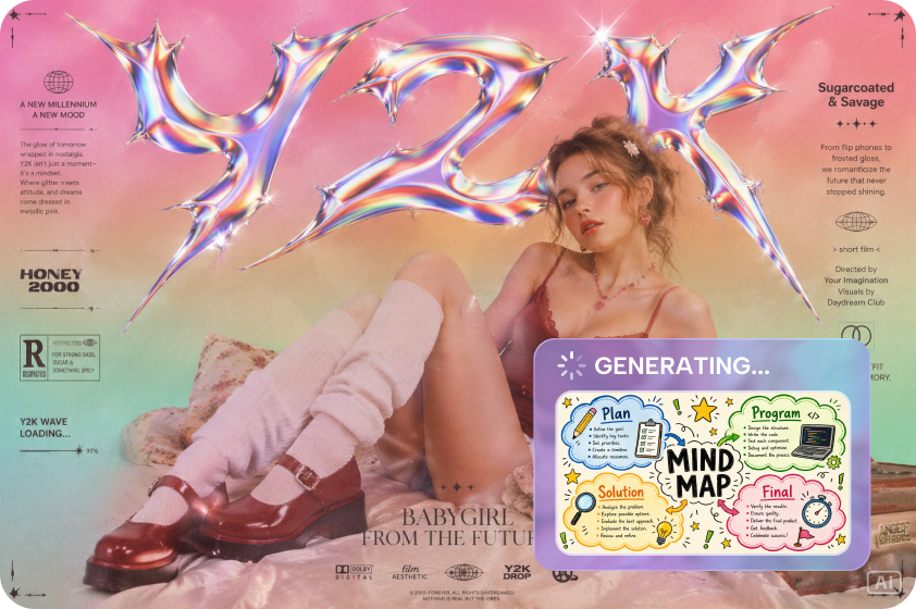 Capture the iconic Y2K aesthetic