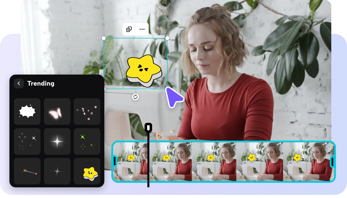 Mask the text with overlays and edit the video  