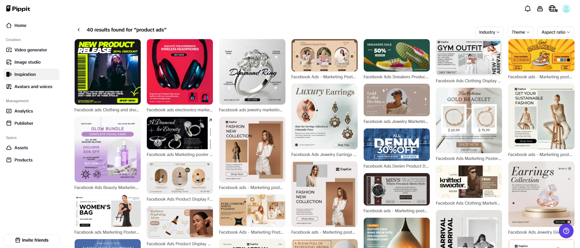 Mga template na maaaring i-customize at handa nang gamitin