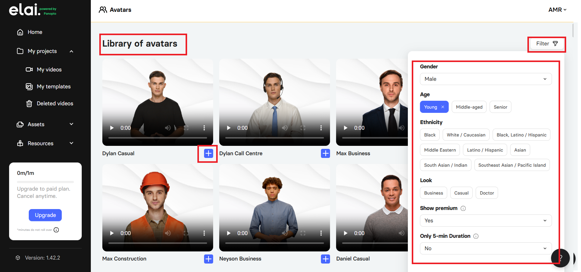 Select the desired avatar