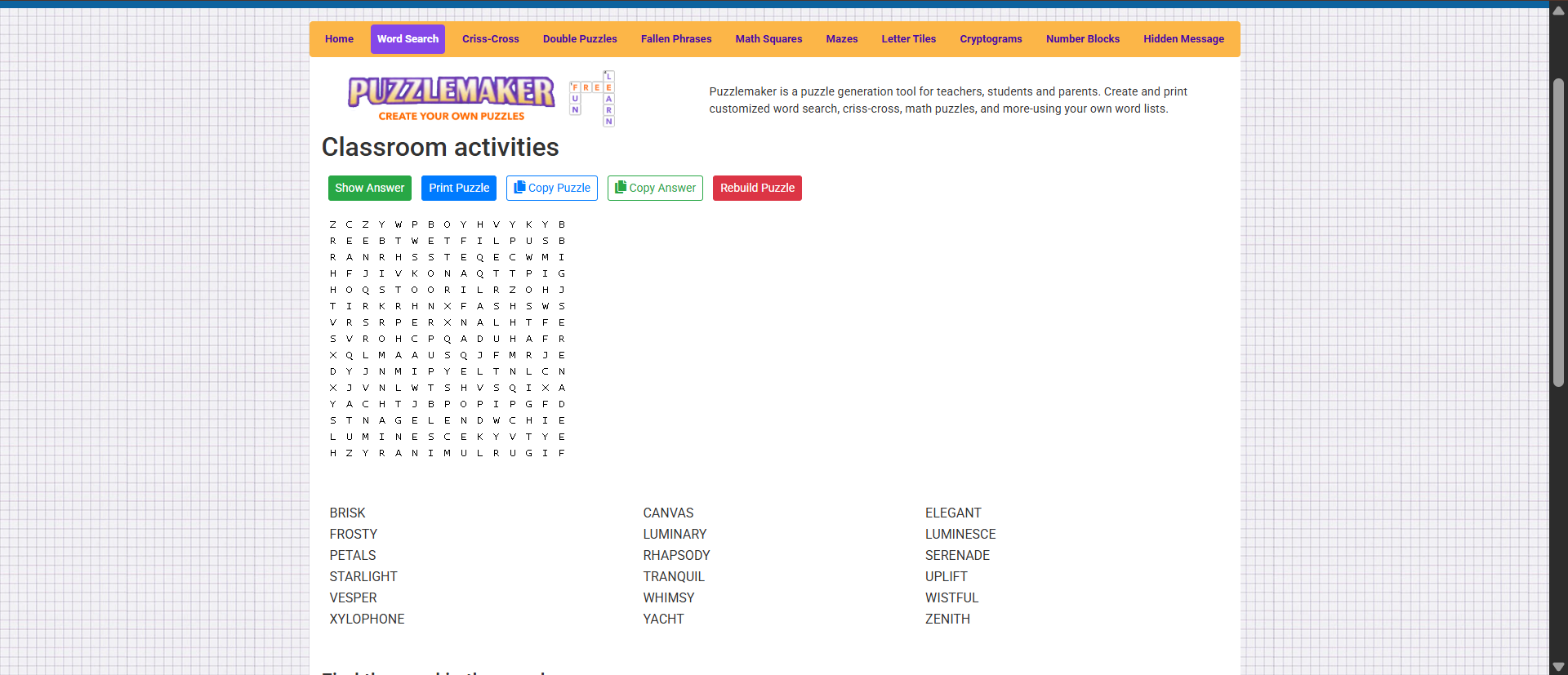 word search maker