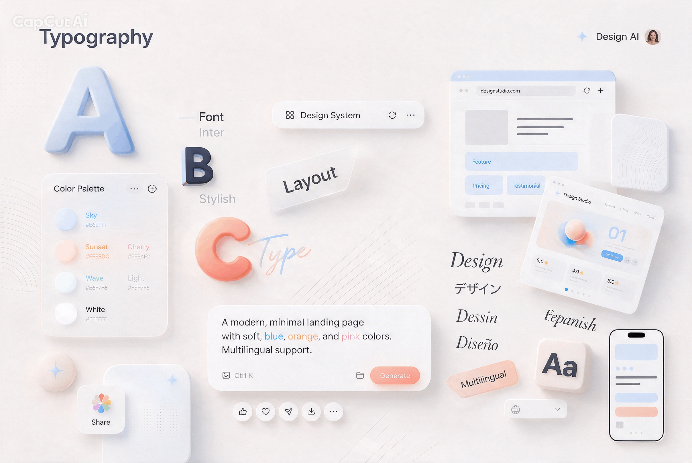 Design across languages and visual styles