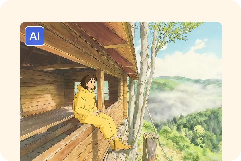 Usa arte estilo Ghibli para narrativas creativas