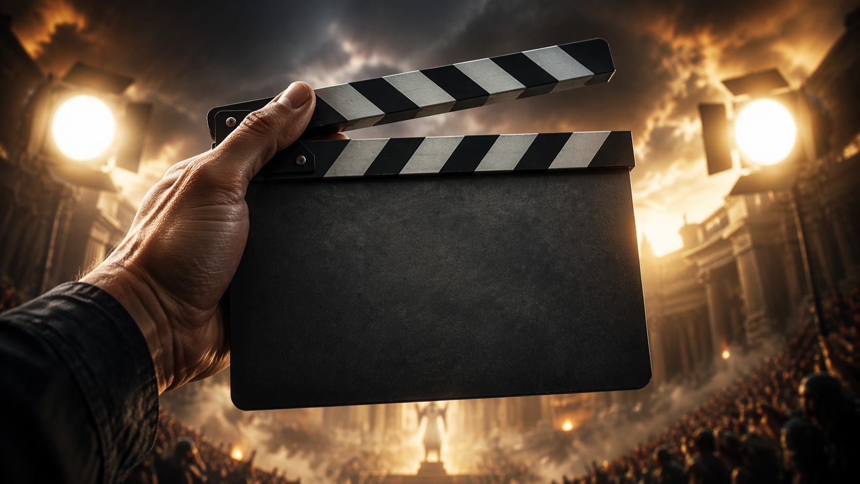 Dreamina Absolute Cinema Meme AI Prompt Beispiel 5: Golden Screen Portrait