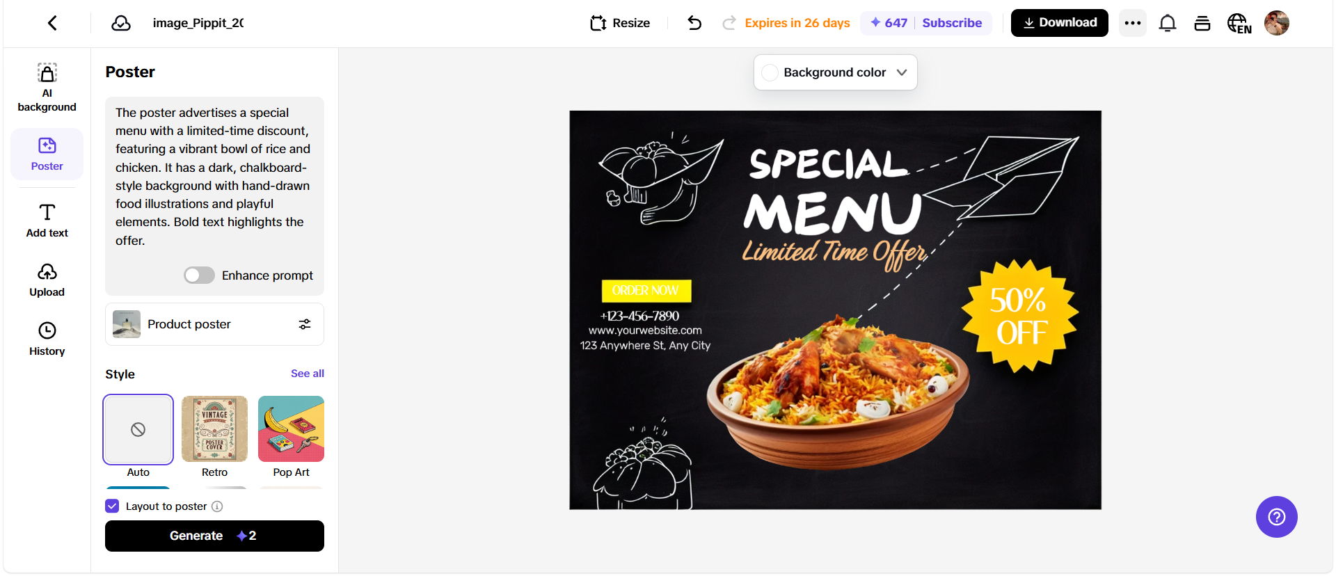 Insta post generator