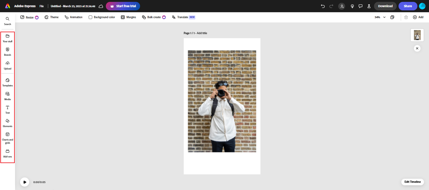 convert photo in video